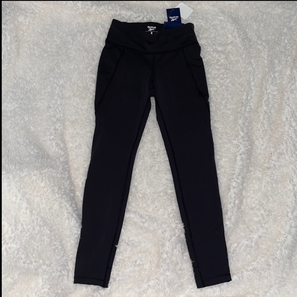 REEBOK LUX 2 LEGGINGS - SMALL - BLACK - Picture 12 of 12